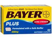 Bayer Plus 500 mg Aspirin Caplets 50 ct