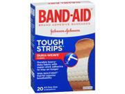 Band Aid Tough Strips Adhesive Bandages All One Size 20 ct