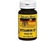 Nature s Blend Vitamin D3 1000 IU 100 Tablets