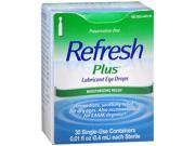 Refresh Plus Lubricant Eye Drops Single Use Containers 30 ct