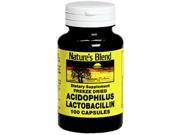 Nature s Blend Acidophilus Lactobacillin 100 Capsules