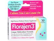 Florajen3 Probiotic Unique Multiculture Formula 30 Capsules