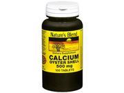 Nature s Blend Oyster Shell Calcium 500 mg Tablets 100 ct