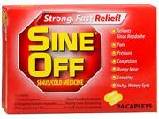 Sine Off Sinus Cold Medicine Caplets 24 ct