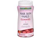 Nature s Bounty Optimal Solutions Hair Skin Nails With Biotin Strawberry Flavored 80 Gummies