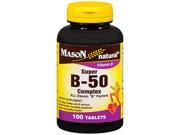 Mason Natural Super B 50 Complex 100 Tablets