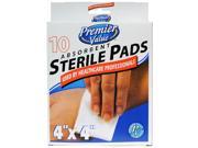 Premier Value Sterile Pads 10Ct 4X4 10ct