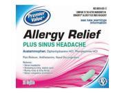 Premier Value Allergy Sinus Headache 24ct
