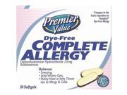 Premier Value Complete Allergy Dye Free Softgels 24ct