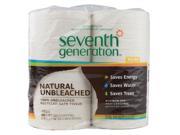 Seventh Generation Bathroom Tissue 2 Ply Natural Unbleached 4 Ct 400 Sheet Rolls Case Of 12