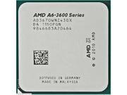 AMD A6 3670K 2.7GHz APU with AMD Radeon 6530 HD Graphics Unlocked Socket FM1 100W Quad Core Processor desktop CPU