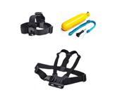 Chest Mount Head Strap Floating Handle Grip For GoPro Hero 1 2 3 3 Camera