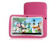 Lovely 7 Android 4.4 A13 MID Kids Tablet PC 4GB 512M Dual Camera Wifi games pink