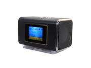 New Mini Speaker Amplifier digital LCD 6W MP3 Player Micro SD TF USB FM Black