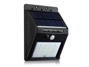 Gugou 16 Big LED Solar Sensor Powered Wall Lights Weatherproof for Outdoor