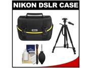 Nikon Starter Digital SLR Camera Case Gadget Bag with Photo Video Tripod
