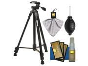 Nikon 60 Full Size Tripod with 3 Way Panhead Black with Nikon Camera and Lens Cleaning Kit