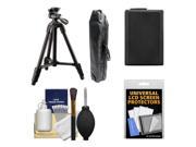 Sony VCT R100 40 Photo Video Tripod with 3 Way Pan Tilt Head and Case Black with NP FW50 Battery Accessory Kit