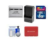 Power2000 ACD 286 Rechargeable Li Ion Battery for Olympus Li 50B with 8GB Card Charger Accessory Kit