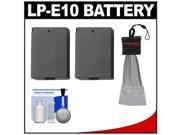 Power2000 ACD 340 Rechargeable Battery for Canon LP E10 with Spudz Cleaning Kit