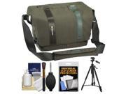 Vanguard Vojo 25 Digital SLR Camera Shoulder Bag Green with Tripod Cleaning Kit