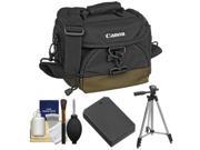 Canon 100EG Digital SLR Camera Case Gadget Bag with LP E12 Battery Tripod Accessory Kit