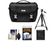 Nikon Deluxe Digital SLR Camera Case Gadget Bag with 58 Tripod Accessory Kit