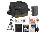Canon 100EG Digital SLR Camera Case Gadget Bag with LP E6 Battery Tripod Accessory Kit
