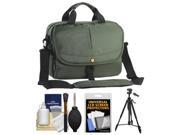 Vanguard 2GO 30 Digital SLR Camera Messenger Bag Green with Tripod Cleaning Kit