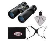 Nikon Monarch 3 10x42 ATB Waterproof Fogproof Binoculars with Case Easy Carry Harness Cleaning Cloth Kit