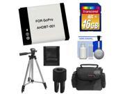 Essentials Bundle for GoPro HD HERO HD HERO 2 with AHDBT 001 Battery 16GB Card Case Mount Adapter Tripod Accessory Kit