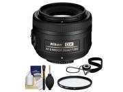 Nikon 35mm f 1.8 G DX AF S Nikkor Lens with 52mm UV Filter Cleaning Kit