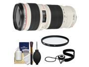 Canon EF 70 200mm f 4 L USM Zoom Lens with UV Filter Accessory Kit