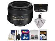 Nikon 50mm f 1.4G AF S Nikkor Lens with 8GB SD Card 3 UV CPL ND8 Filters Cleaning Kit