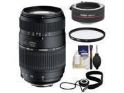 Tamron 70 300mm f 4 5.6 Di LD Macro 1 2 Zoom Lens for Canon EOS Cameras with UV Filter Cleaning Kit