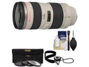 Canon EF 70 200mm f 2.8L USM Zoom Lens with 3 UV ND8 CPL Filters Accessory Kit