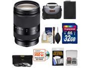 Sony Alpha E Mount E 18 200mm f 3.5 6.3 LE OSS Zoom Lens with 32GB Card Battery Case 3 UV CPL ND8 Filters Accessory Kit