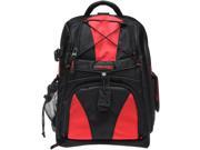 Precision Design Multi Use Laptop Tablet Digital SLR Camera Backpack Case Black Red