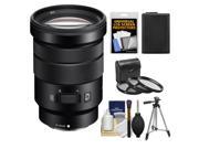 Sony Alpha E Mount 18 105mm f 4.0 OSS PZ Zoom Lens with Battery Tripod 3 UV CPL ND8 Filters Accessory Kit