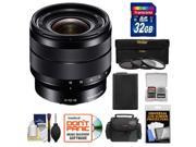 Sony Alpha E Mount 10 18mm f 4.0 OSS Wide angle Zoom Lens with 32GB Card Battery Case 3 UV CPL ND8 Filters Kit