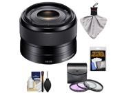 Sony Alpha E Mount 35mm f 1.8 OSS Lens with 3 UV FLD CPL Filters Accessory Kit