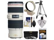 Canon EF 70 200mm f 4L IS USM Zoom Lens with 3 UV CPL ND8 Filters Tripod Mount Ring Collar Tripod Accessory Kit