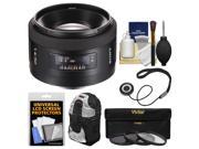 Sony Alpha A Mount 50mm f 1.4 Lens with Case 3 UV CPL ND8 Filters Accessory Kit