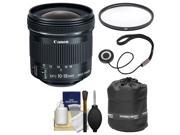 Canon EF S 10 18mm f 4.5 5.6 IS STM Zoom Lens with UV Filter Pouch Kit