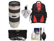 Canon EF 70 200mm f 2.8L USM Zoom Lens with 3 UV CPL ND8 Filters Accessory Kit