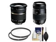 Tamron 10 24mm f 3.5 4.5 Di II SP LD ASP IF Lens for Canon EOS Cameras Tamron 70 300mm f 4 5.6 Di LD Macro Zoom Lens with Filters Kit