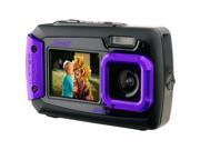 COLEMAN 2V9WP P 20.0 Megapixel Duo2 Dual Screen Waterproof Digital Camera Purple