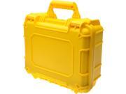 Precision Design PD WPC Waterproof Hard Case with Custom Foam Large Yellow for Digital SLR Cameras Camcorders etc.