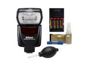Nikon SB 700 AF Speedlight Flash with 4 Batteries Charger Nikon Cleaning Kit