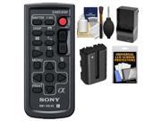 Sony RMT DSLR2 Wireless Remote Shutter Controller for Sony Alpha Cameras with NP FM500H Battery Charger Accessory Kit for A57 A65 A77 A99 NEX 5 5N 5R NEX 6